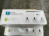Aigostar retro pendant hanglamp (3x) - afbeelding 3 van  5