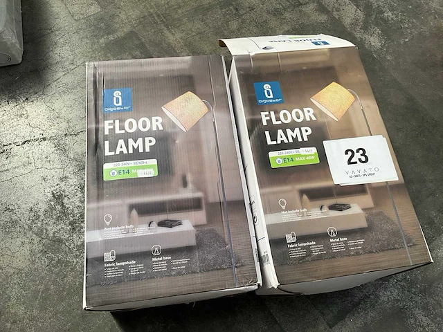 Aigostar vloerlamp (2x) - afbeelding 1 van  4