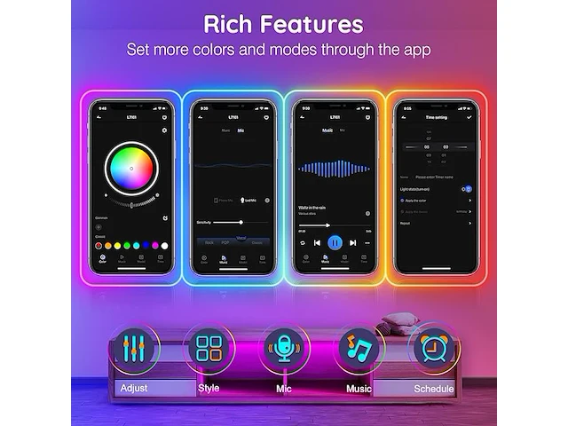 Ailbton 6 m neon led-strip - afbeelding 2 van  4