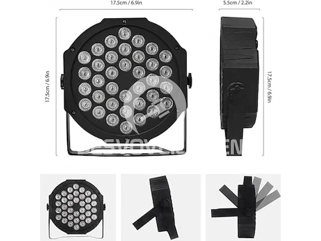 Aimkap led par spotlight (2 stuks) - afbeelding 2 van  6