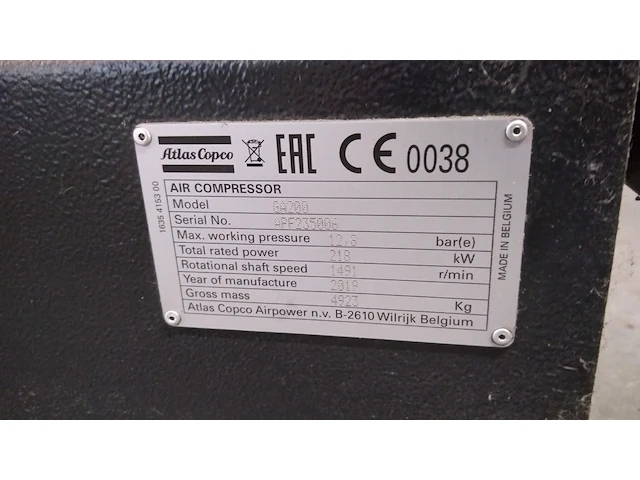 Air compressor - atlas copco - afbeelding 4 van  8