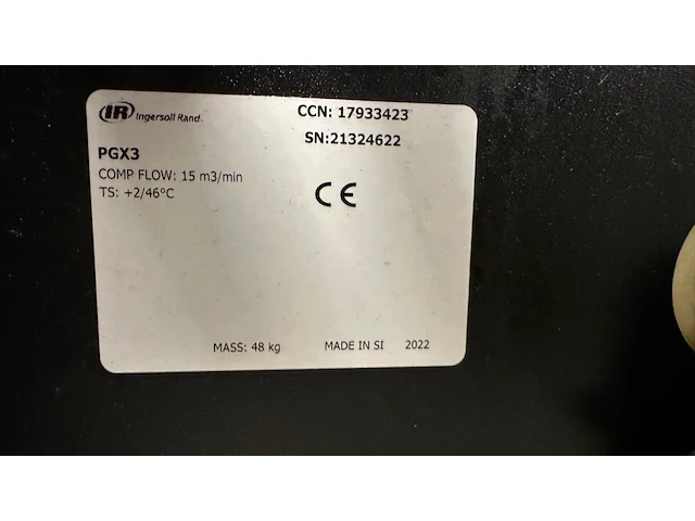Air compressor 1 + dryer ingersoll-rand - afbeelding 7 van  7