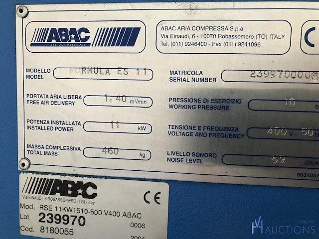 Air compressor abac - afbeelding 4 van  5