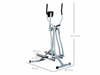 Air walker glider, elliptisch fitnessapparaat met lcd-scherm - afbeelding 4 van  6
