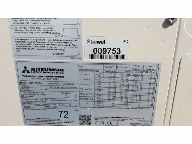 Airco 3 inbouwunits 1 buitenunit - afbeelding 5 van  6