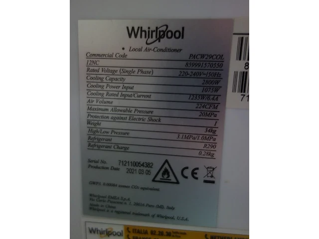 Airconditioning whirlpool - afbeelding 4 van  4