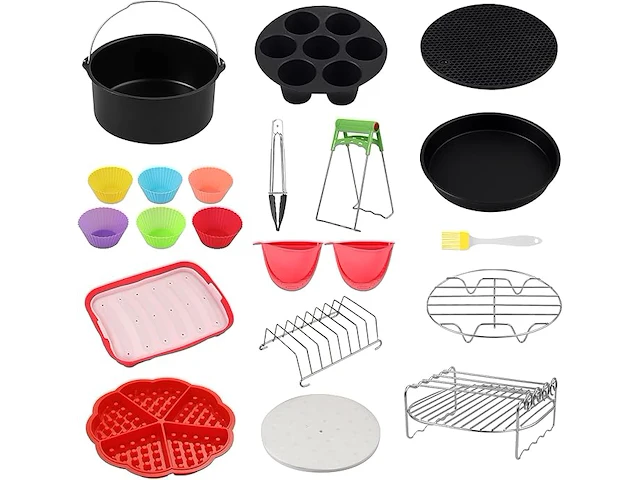 Airfryer accessoires (16stuks) - afbeelding 5 van  5