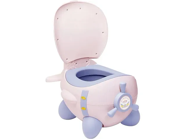 Airplane potty trainer roze - afbeelding 1 van  3