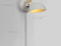 Aisilan set van 2 wandlampen met trekschakelaar - afbeelding 2 van  3