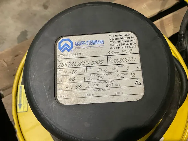 Akapp-stemmann veerkabelhaspel met verlengsnoer - afbeelding 4 van  4