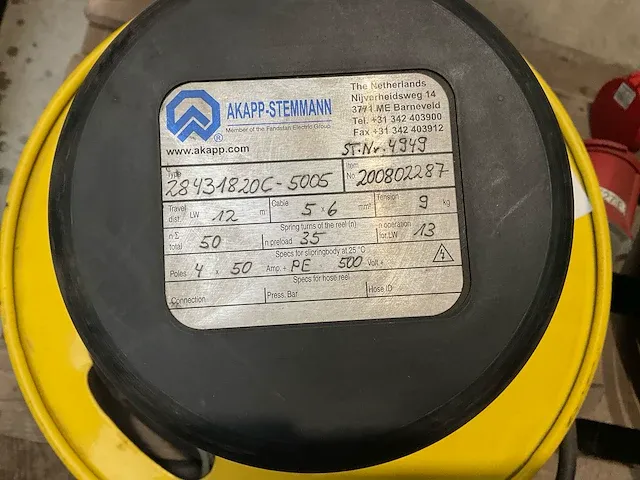 Akapp-stemmann veerkabelhaspel met verlengsnoer - afbeelding 3 van  3
