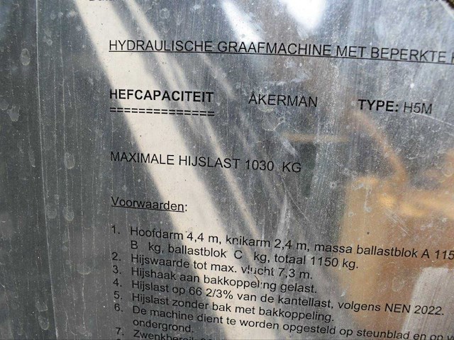 Akerman h5m bandenkraan banden graafmachine - afbeelding 9 van  38