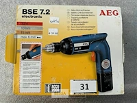 Akku boorschroevedraaier aeg 7,2 volt bse7.2 - afbeelding 2 van  2