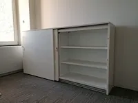 Akoestische schuifdeurkast pami, 2-delig, laag