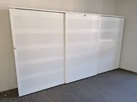 Akoestische schuifdeurkast pami, 3-delig, hoog