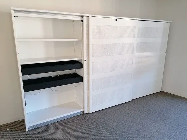 Akoestische schuifdeurkast pami, 3-delig, hoog - afbeelding 3 van  5