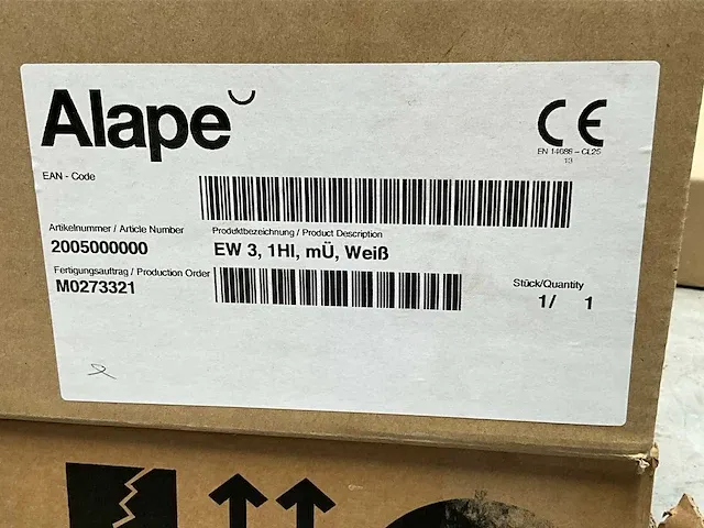 Alape ew3 1hl inbouw wastafel (3x) - afbeelding 4 van  5