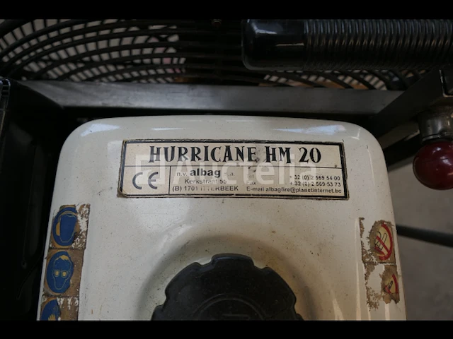Albag hurricane hm 20 benzine motor ventilator - afbeelding 8 van  9