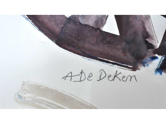 Albert de deken - naakt - aquarel - afbeelding 3 van  8