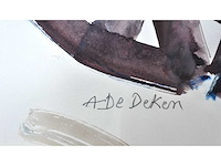 Albert de deken - naakt - aquarel - afbeelding 3 van  8
