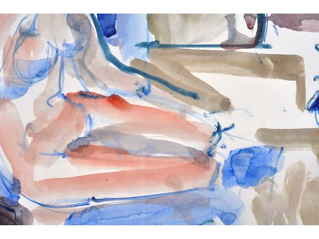 Albert de deken - naakt - aquarel - afbeelding 5 van  8