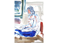 Albert de deken - naakt - aquarel - afbeelding 6 van  8