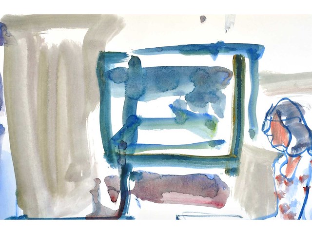 Albert de deken - naakt - aquarel - afbeelding 7 van  8