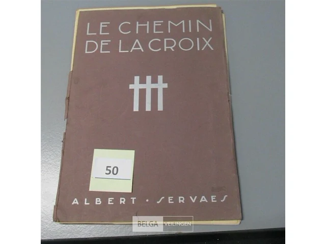 Albert servaes verzamelmap grafieken 'de kruisweg' - afbeelding 1 van  7