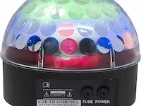 Alecto le-360 led disco lamp - geeft het effect van een echte discobol - zwart/ multi - afbeelding 1 van  9