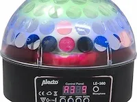 Alecto le-360 led disco lamp - geeft het effect van een echte discobol - zwart/ multi - afbeelding 2 van  9