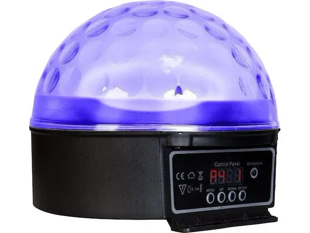 Alecto le-360 led disco lamp - geeft het effect van een echte discobol - zwart/ multi - afbeelding 3 van  9