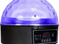 Alecto le-360 led disco lamp - geeft het effect van een echte discobol - zwart/ multi - afbeelding 3 van  9