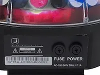 Alecto le-360 led disco lamp - geeft het effect van een echte discobol - zwart/ multi - afbeelding 4 van  9