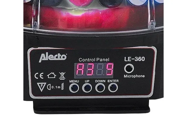 Alecto le-360 led disco lamp - geeft het effect van een echte discobol - zwart/ multi - afbeelding 5 van  9