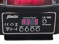 Alecto le-360 led disco lamp - geeft het effect van een echte discobol - zwart/ multi - afbeelding 5 van  9