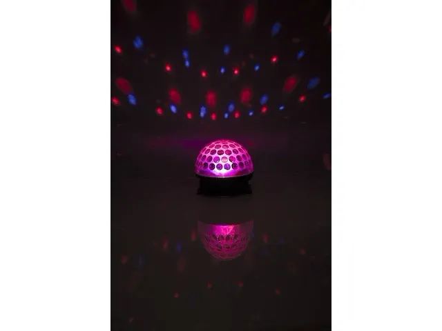 Alecto le-360 led disco lamp - geeft het effect van een echte discobol - zwart/ multi - afbeelding 7 van  9