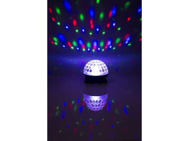 Alecto le-360 led disco lamp - geeft het effect van een echte discobol - zwart/ multi - afbeelding 8 van  9
