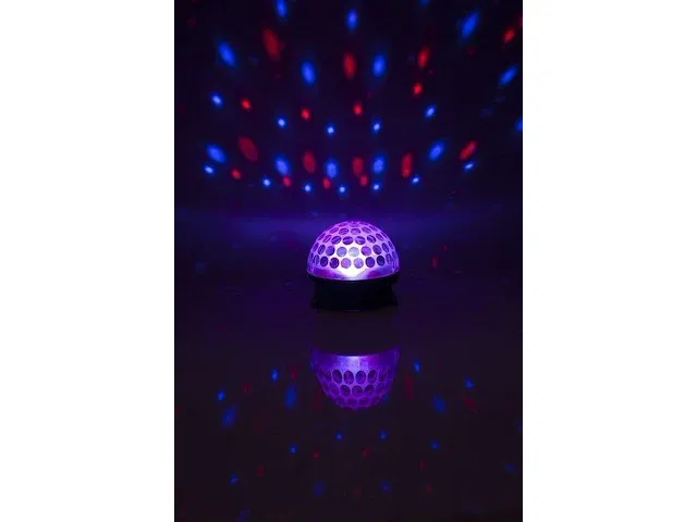 Alecto le-360 led disco lamp - geeft het effect van een echte discobol - zwart/ multi - afbeelding 9 van  9