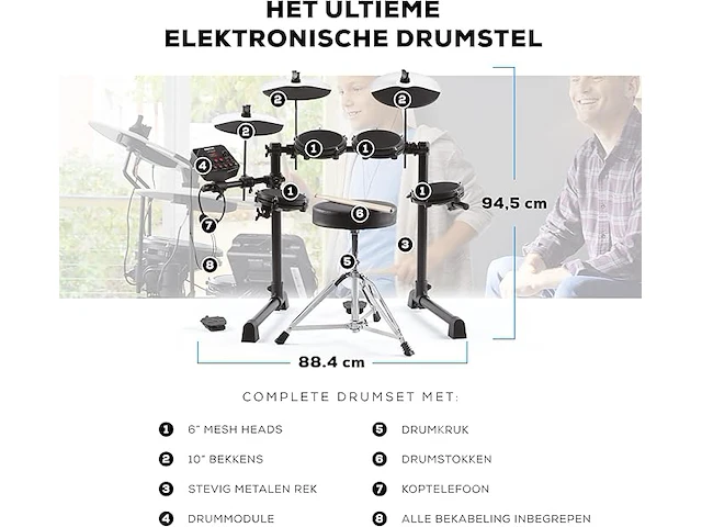 Alesis debut kit - kinderdrumstel - afbeelding 5 van  6