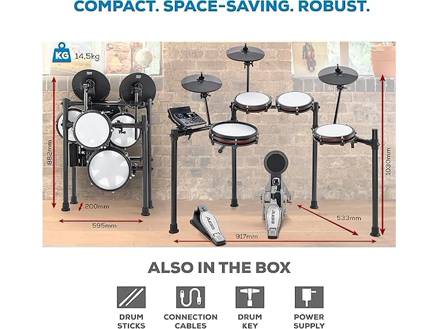 Alesis nitro max kit elektrisch drumstel - afbeelding 4 van  5