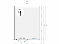 Alex - tuinhuis 40mm 3500x4500x2360mm onbehandeld - afbeelding 5 van  5