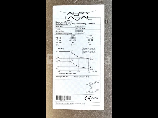 Alfa laval gesoldeerde platenwarmtewisselaar - afbeelding 6 van  10