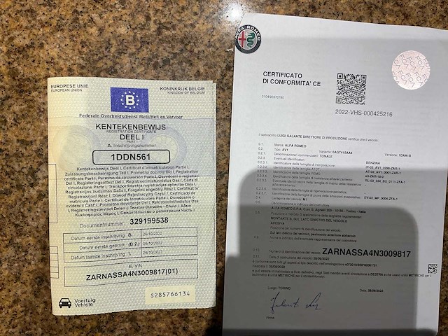 Alfa romeo - tonale - av1 - car - 2022 - afbeelding 18 van  26