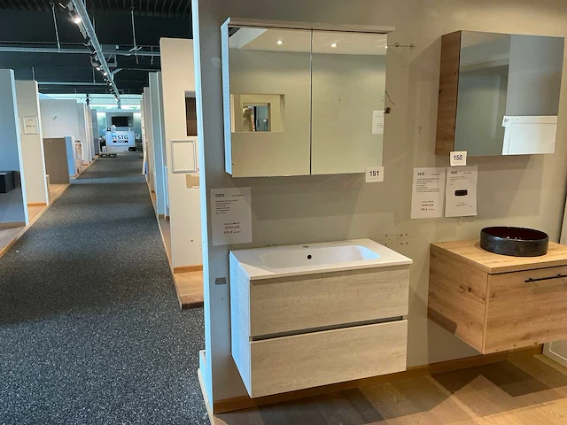 Alke square space line badkamermeubel met spiegelkast - afbeelding 1 van  7