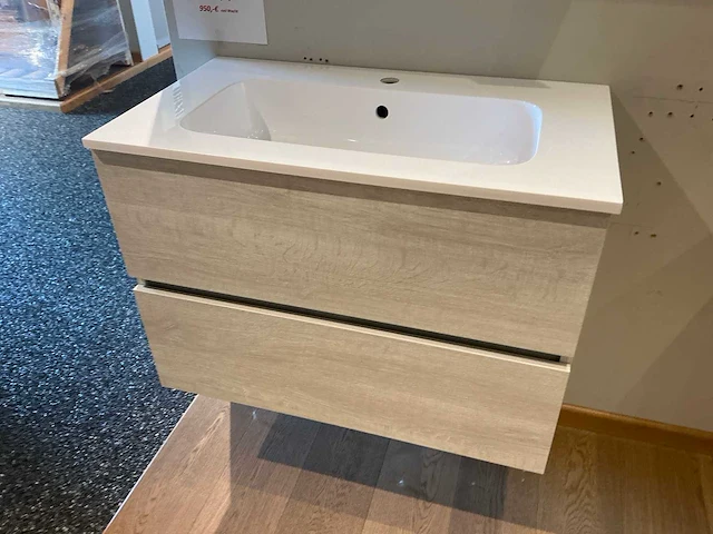 Alke square space line badkamermeubel met spiegelkast - afbeelding 3 van  7