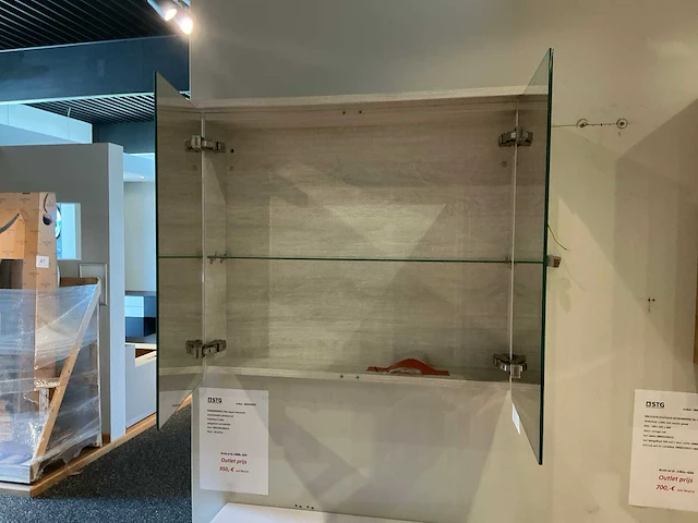 Alke square space line badkamermeubel met spiegelkast - afbeelding 7 van  7
