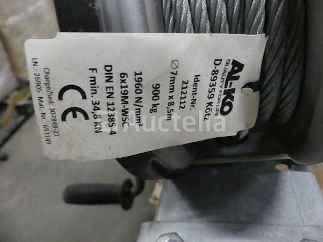 Alko 901 plus handmatige lier - afbeelding 3 van  5