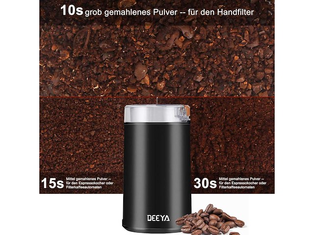 All-in-one koffie & kruiden molen - 200w molen - crème kleur (x221) - afbeelding 6 van  11
