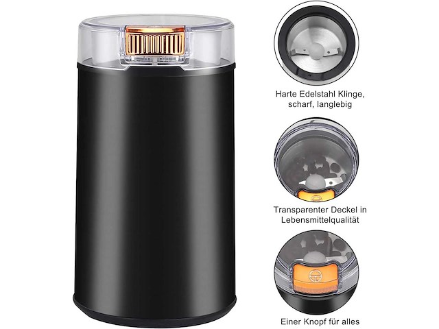 All-in-one koffie & kruiden molen - 200w molen - crème kleur (x221) - afbeelding 7 van  11