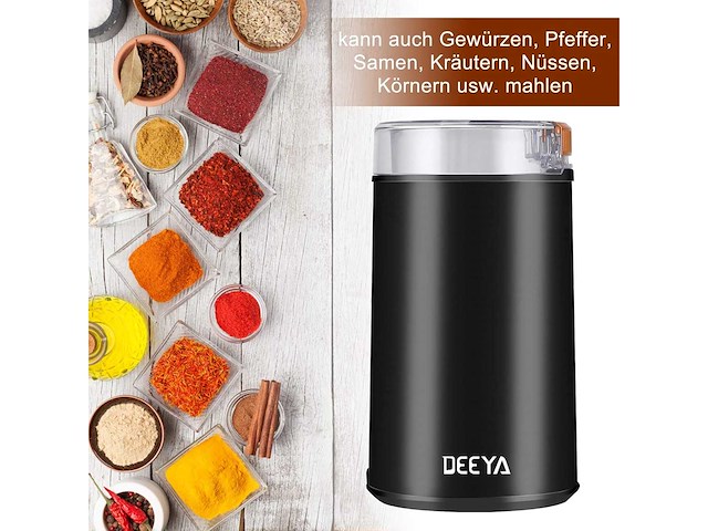 All-in-one koffie & kruiden molen - 200w molen - crème kleur (x221) - afbeelding 8 van  11